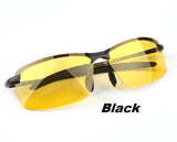 M4 Fashion Polarized Sunglasses Night Vision Goggles men's car Driving Glasses Anti-glare Silver  Alloy Frame glasses